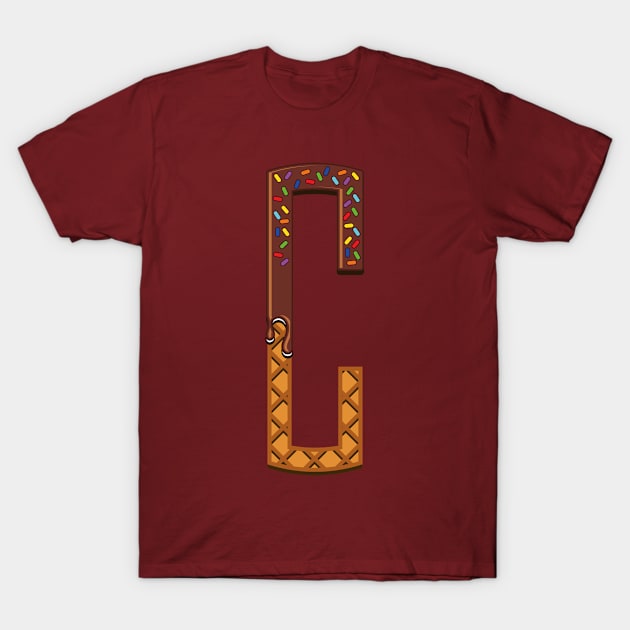 T-SHIRTY WITH ALPHABET C T-Shirt by AxmiStore